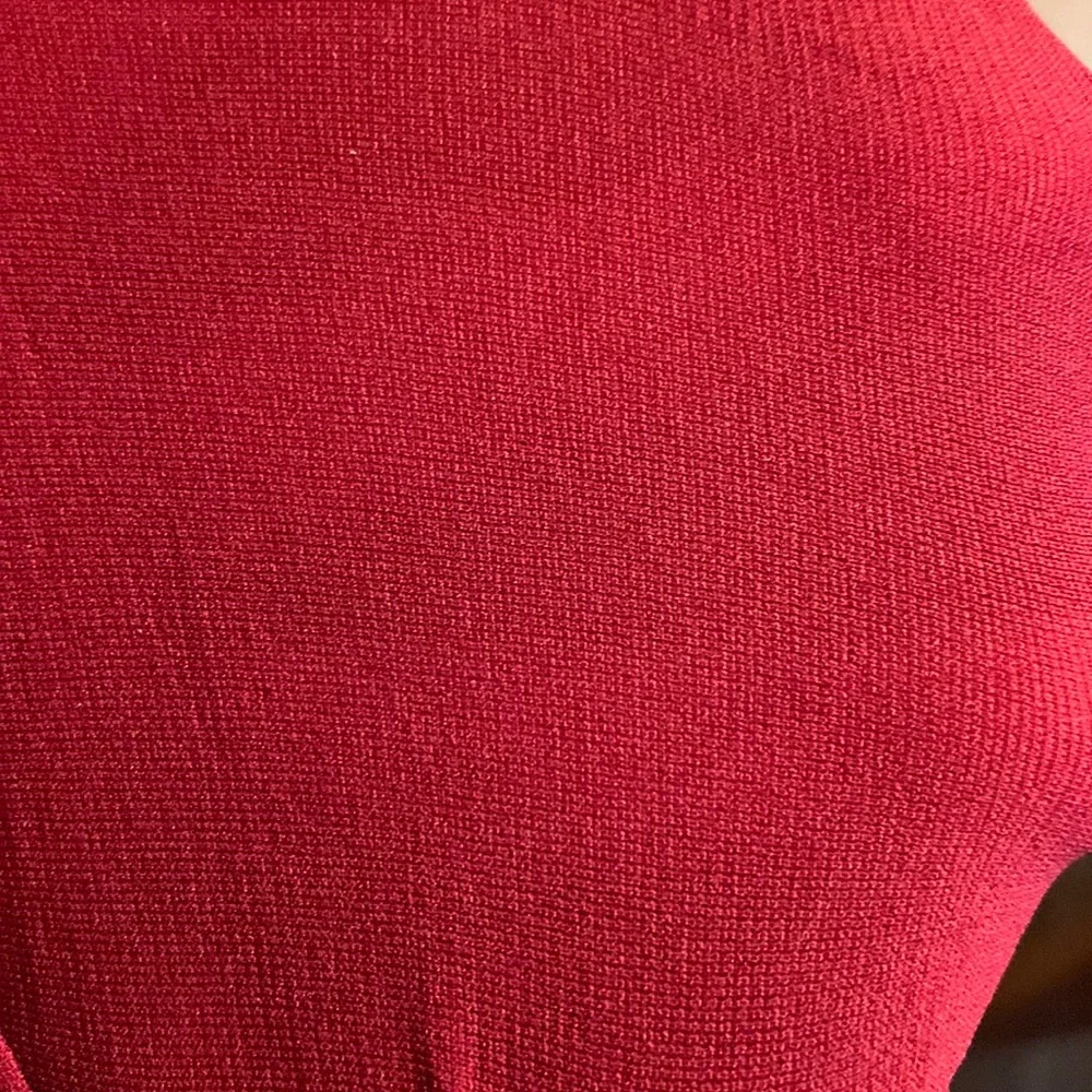 Jockey medium tall control top pantyhose tights nylons opaque cranberry red EUC